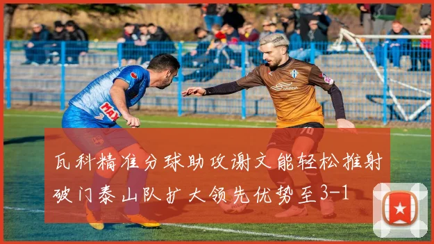 瓦科精准分球助攻谢文能轻松推射破门泰山队扩大领先优势至3-1